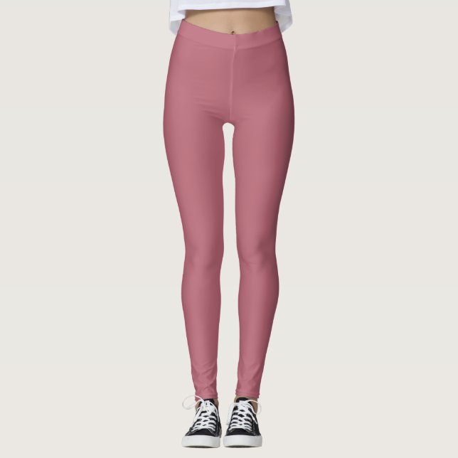 Legging Cinnamon simples Satin Cor sólida (Frente)