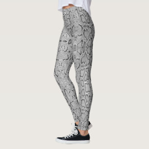 Legging Cinza Anaconda Snakeskin