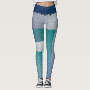 Legging cinza azul-lacrimogêneo ex pastel