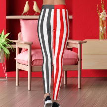 Cinza Branco Vermelho Listrado Ativo Feminino de T