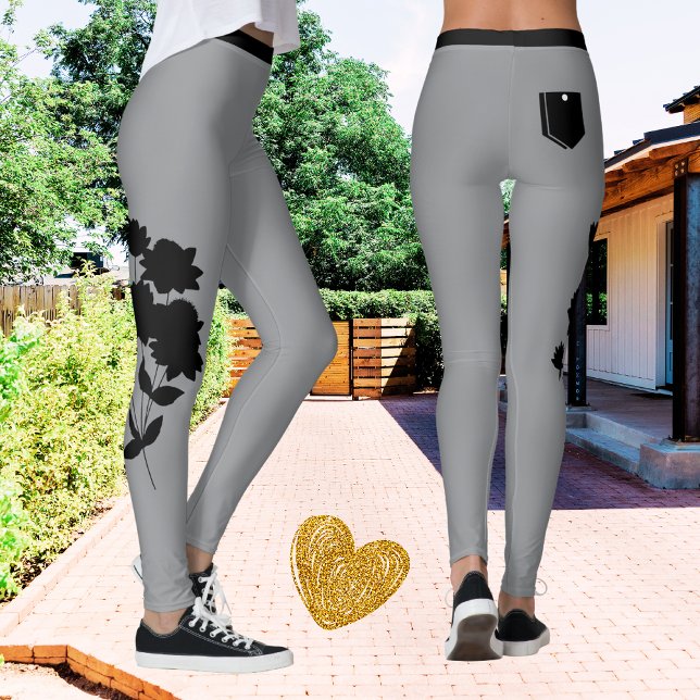 Legging Cinza de fígado feminino Trendy moderna moderna e  (Criador carregado)