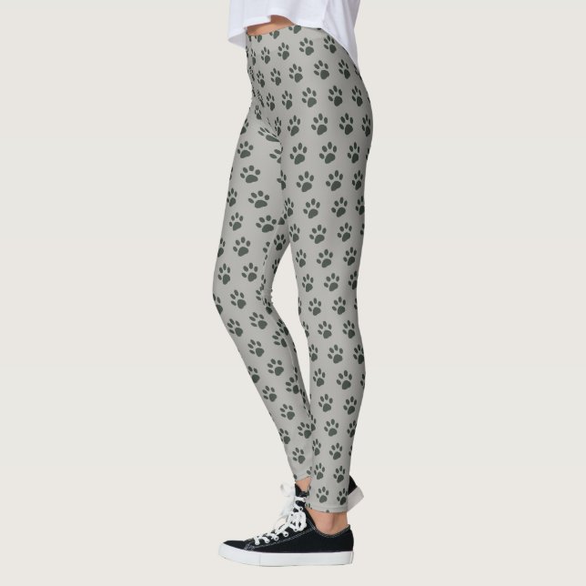 Legging Cinza de Patas Cachorros de Pet (Esquerda)