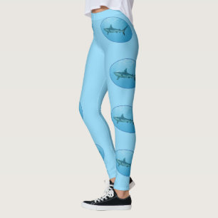 Legging Cinza de tubarão-frade, ilha Yap - design fotográf