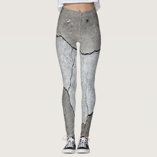 Legging Cinza do asfalto das caneleiras do solo de deserto