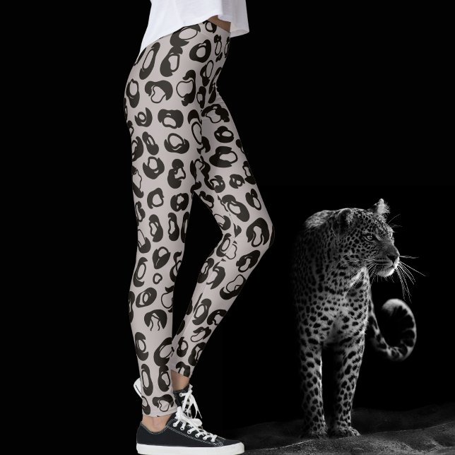 Legging Cinza Leopardo Safari (Criador carregado)