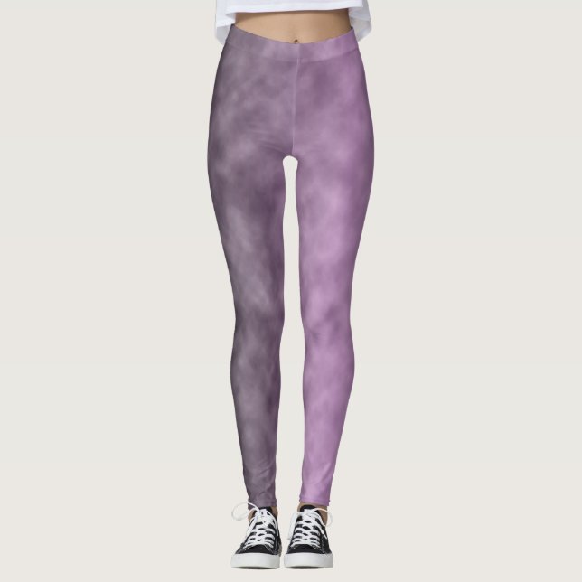 Legging Cinza Lilás (Frente)
