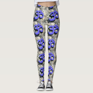 Legging cinza roxa
