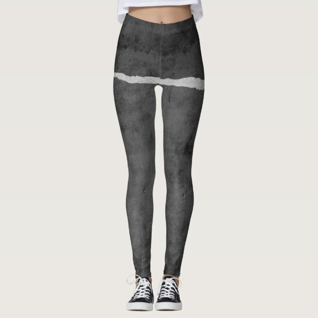 Legging Cinza suja rasgada (Frente)