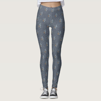 legging cinza texturizada