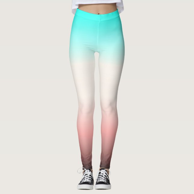 Legging Cinza turquesa (Frente)