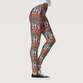 Legging Cinza Wolf Art
