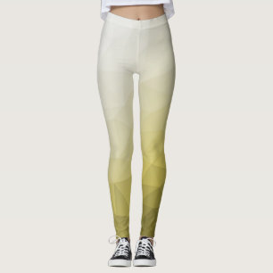 Legging Cinza Yellow ombre Mesh legal e elegante Padrão