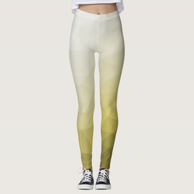 Legging Cinza Yellow ombre Mesh legal e elegante Padrão (Frente)