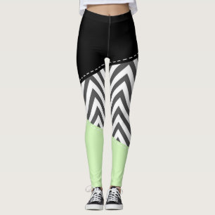 Legging Cinza Zigzag, Cinza Chevron, Zigzag Patterno, Casa