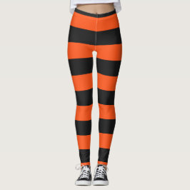 Legging Cinzas de cor laranja e escura