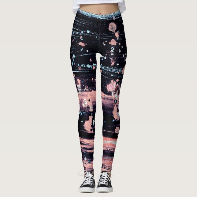 Legging Cinzas Escuras Glamourosas (Frente)