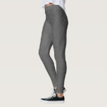 Legging Cinzas Escuras Legantes De Couro Negra<br><div class="desc">Personalizado Adicione Seu Nome De Texto Imagem Logotipo Moderno Elegante Modelo Dark Cinza Leather Look Leggings.</div>