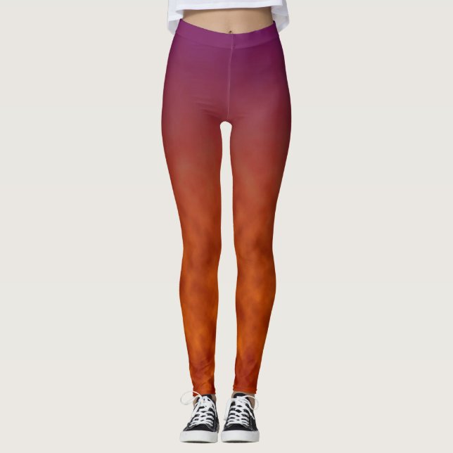 Legging Cinzas Violetas (Frente)