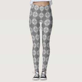 Legging Cinzas, White, USA Eagle Celtic Cross Impressão Le