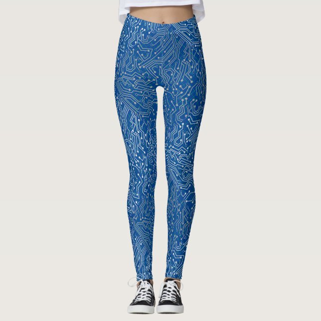 Legging Circuito conectado A.b Azul BG (Frente)