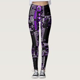 Legging Circuito Roxo 2 por todas as pernas