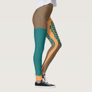 Legging Círculo e Linhas Modernos do Século médio 