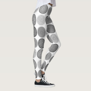Legging Círculo Escandinavo Pontos Mandala Padrão 3