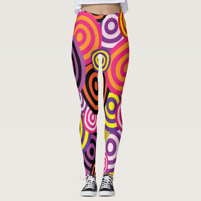 Legging Círculos abstrato (Frente)
