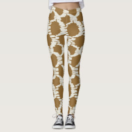 Legging Círculos Boho tons terrosos minimalista contemporâ