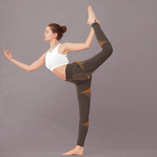 Legging Círculos castanhos retrorreflectores