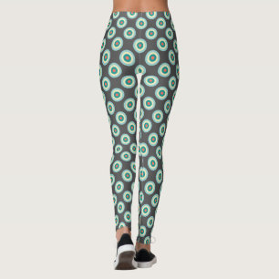 Legging Círculos cinzentos da combinação por Shirley