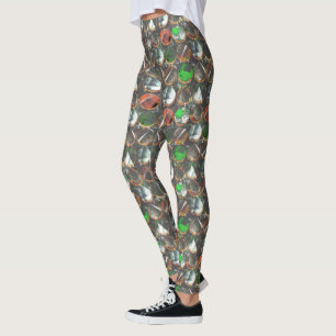 Legging Círculos coloridos de textura escura