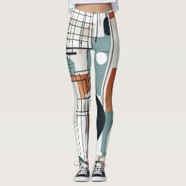 Legging Círculos de Aquarela abstrato