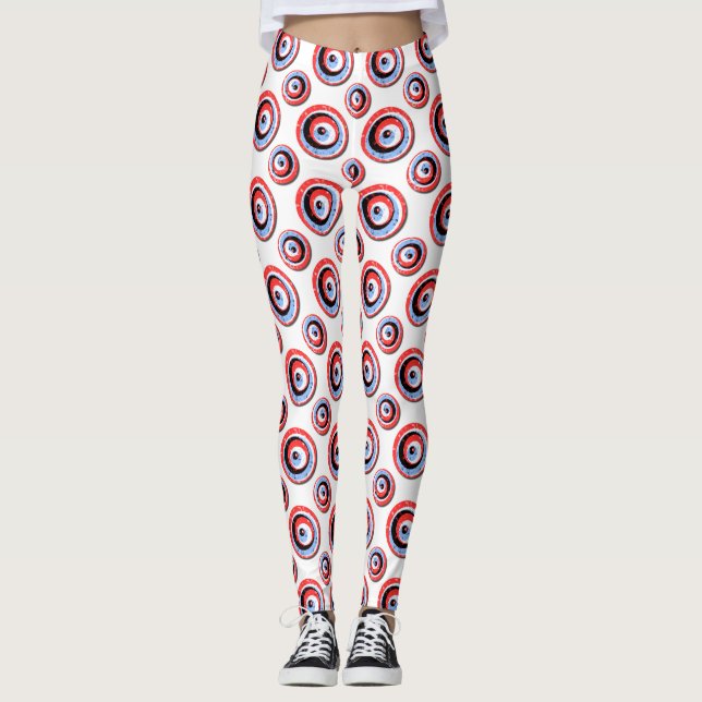 Legging Círculos de Bolinhas com manchas (Frente)