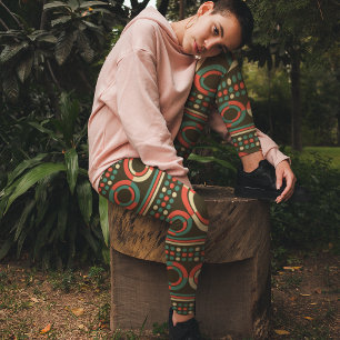 Legging Círculos de cor da vinheta