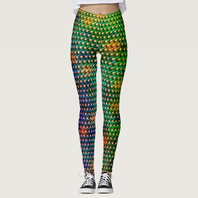 Legging Círculos de desenho que se parecem com esferas ou  (Frente)