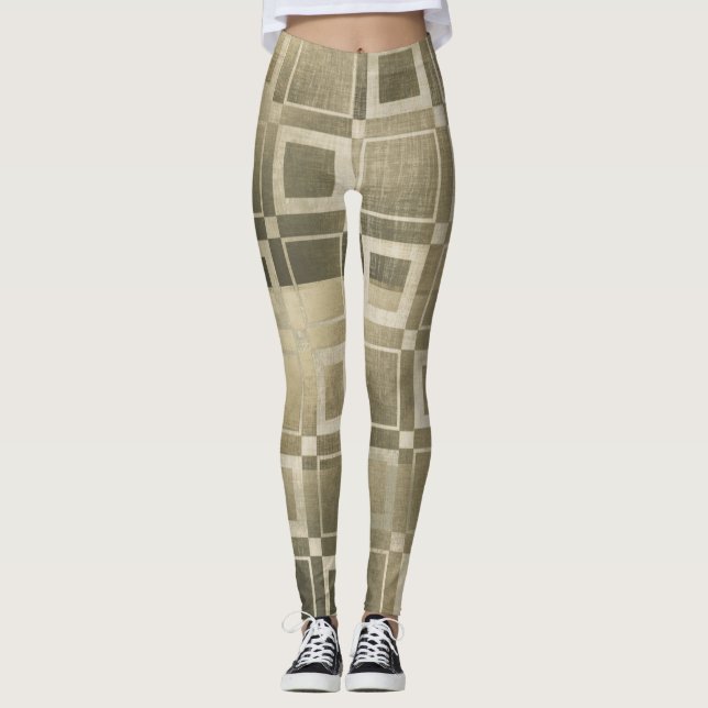 Legging Círculos Dourados de Rosa cor-de-rosa com brilho d (Frente)