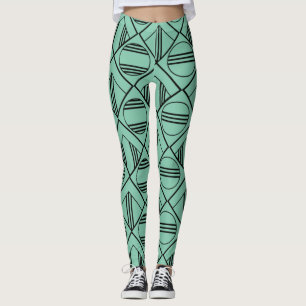 Legging Círculos e Diamantes do Art Deco