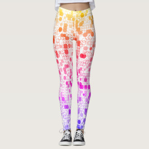 Legging Círculos Geométricos Coloridos Bonitos