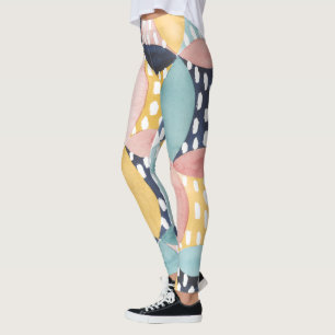 Legging Círculos Geométricos de Aquarela