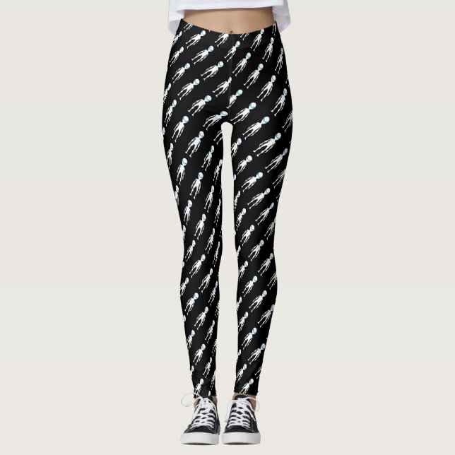 Legging Citação da alienígena branca e negra (Frente)