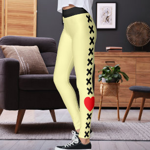 Legging Citação Personalizada de Gato de Estimação em Pret