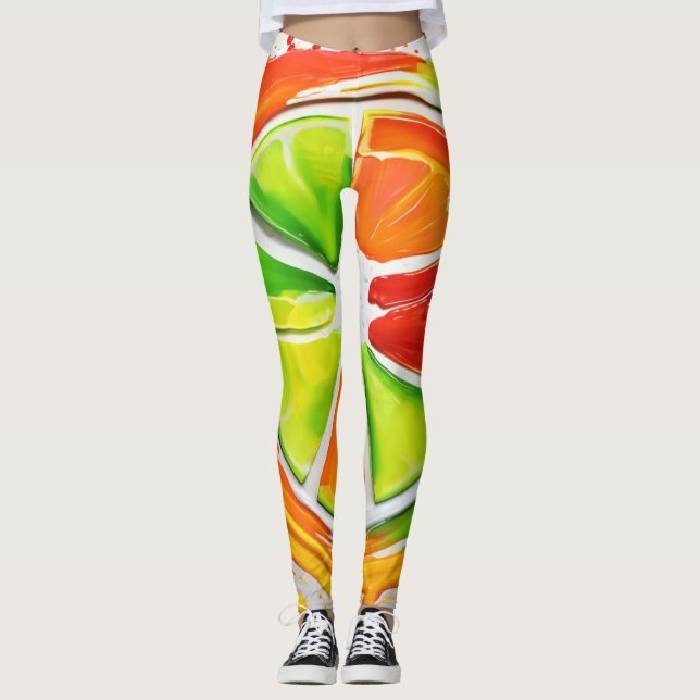Legging Citrus Splash Design (Frente)