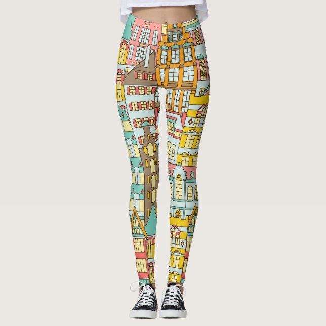 Legging City Panorama Sketch: Casas Sem Olho. (Frente)