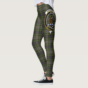 Legging Clã Davidson Tulloch Vestido Crista Tartan Scotste