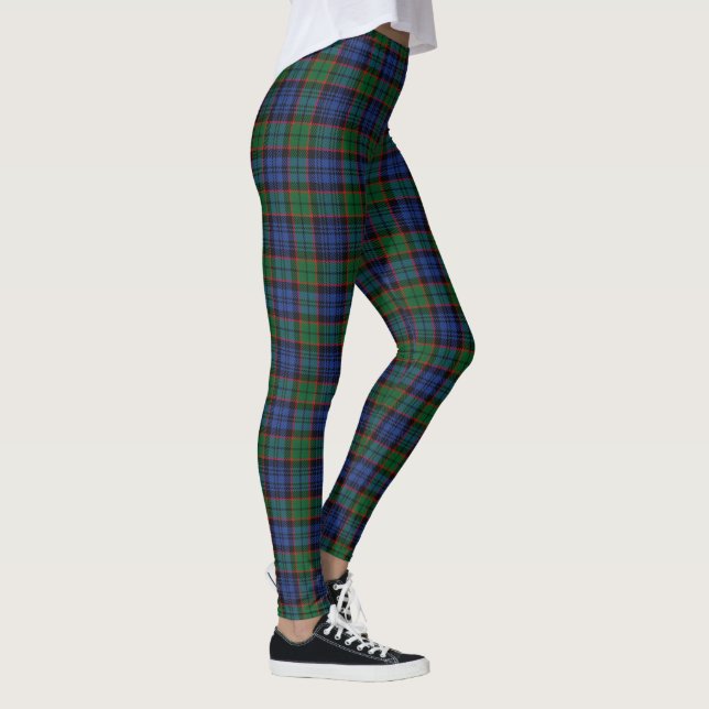 Legging Clã escocês Tartan azul e verde de Fletcher (Direita)