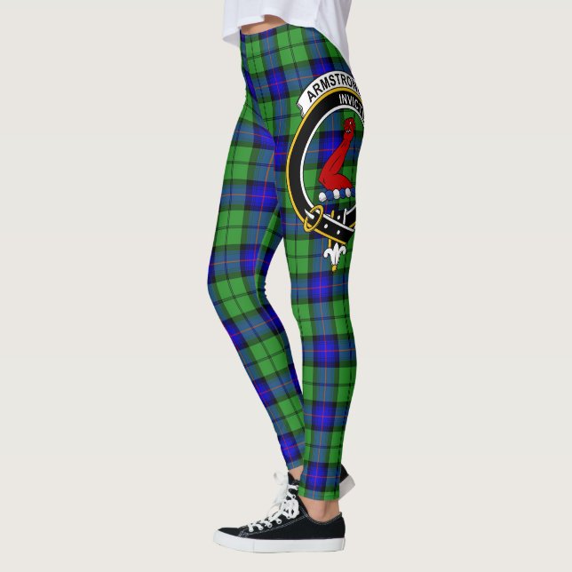 Legging Clã Scotstee Crista de Caça Tartan Armstrong Mulhe (Esquerda)