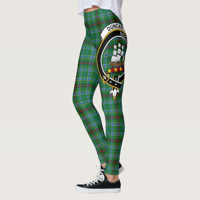 Legging Clã Scotstee Duncan de Crista Tartan Sketraw Mulhe (Esquerda)