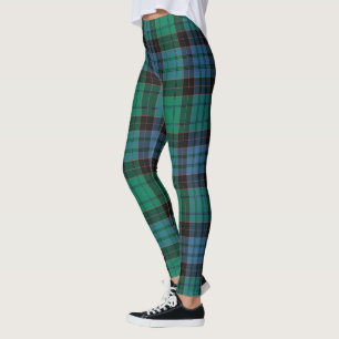 Legging Clã Scotstee Stewart Antigo Tecido Escocês Antigo