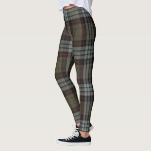 Legging Clã Scotstee Stewart Tecido Xadrez Antigo Desbotad